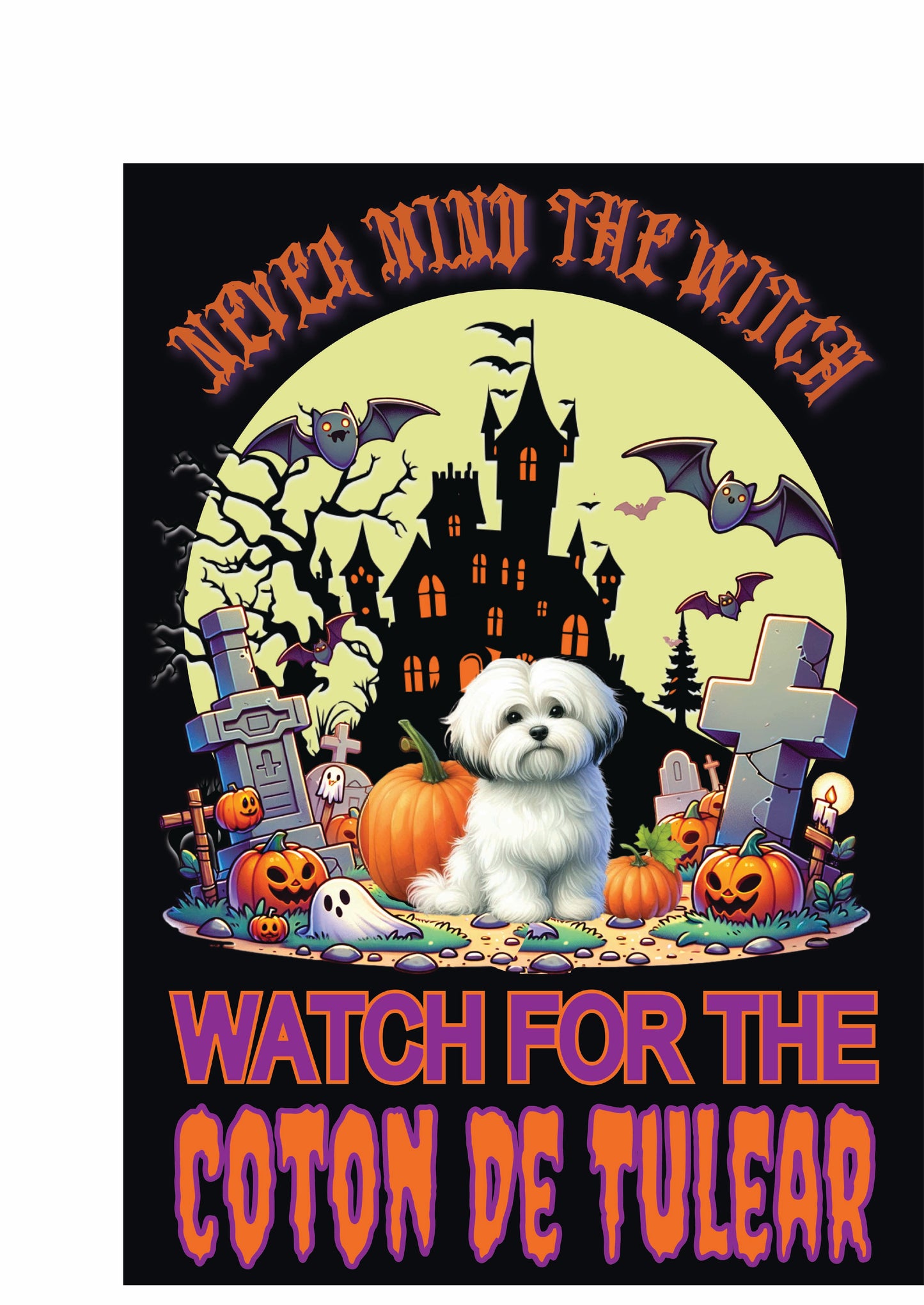 Halloween Non-Sporting Breed Garden Flags