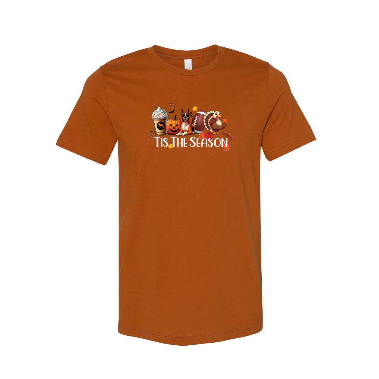 Boxer Tis The Season Turkey Unisex Short Sleeve Jersey Tee