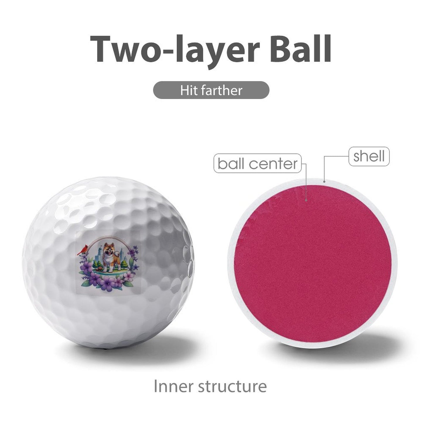 Golf Ball (Two Side Print) Golf