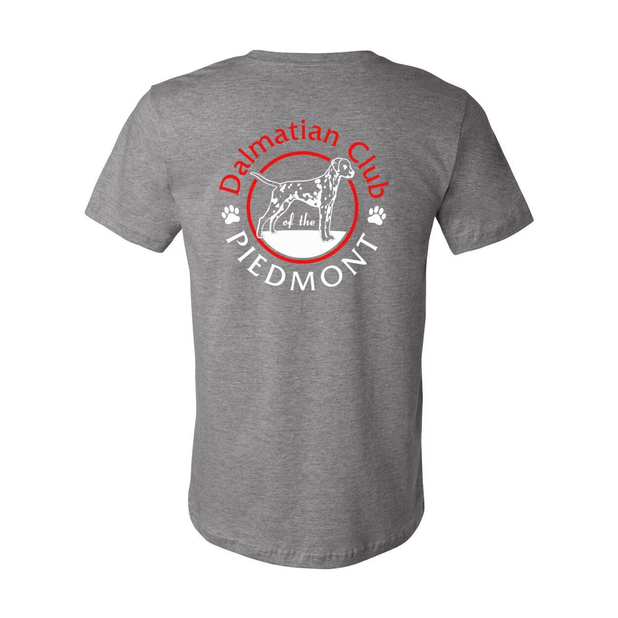 Dal Club Front Back Red White 3001 Unisex Short Sleeve Jersey Tee