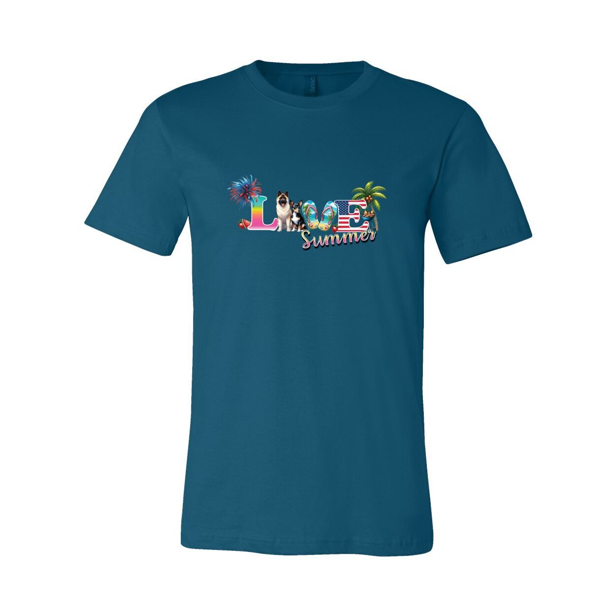 Summer Akita Rat T Unisex Short Sleeve Jersey Tee