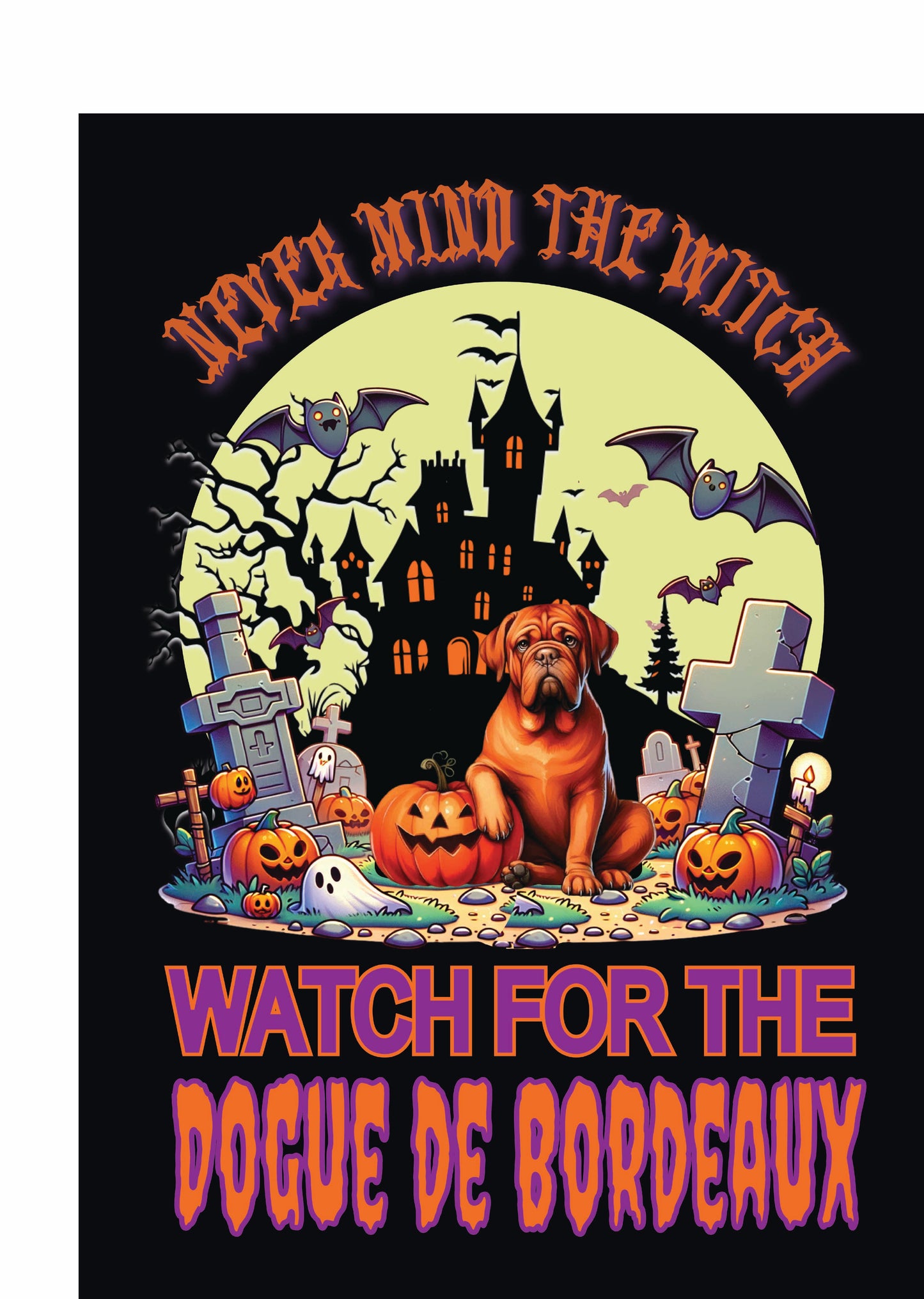Halloween Working Dog Breeds Garden Flag
