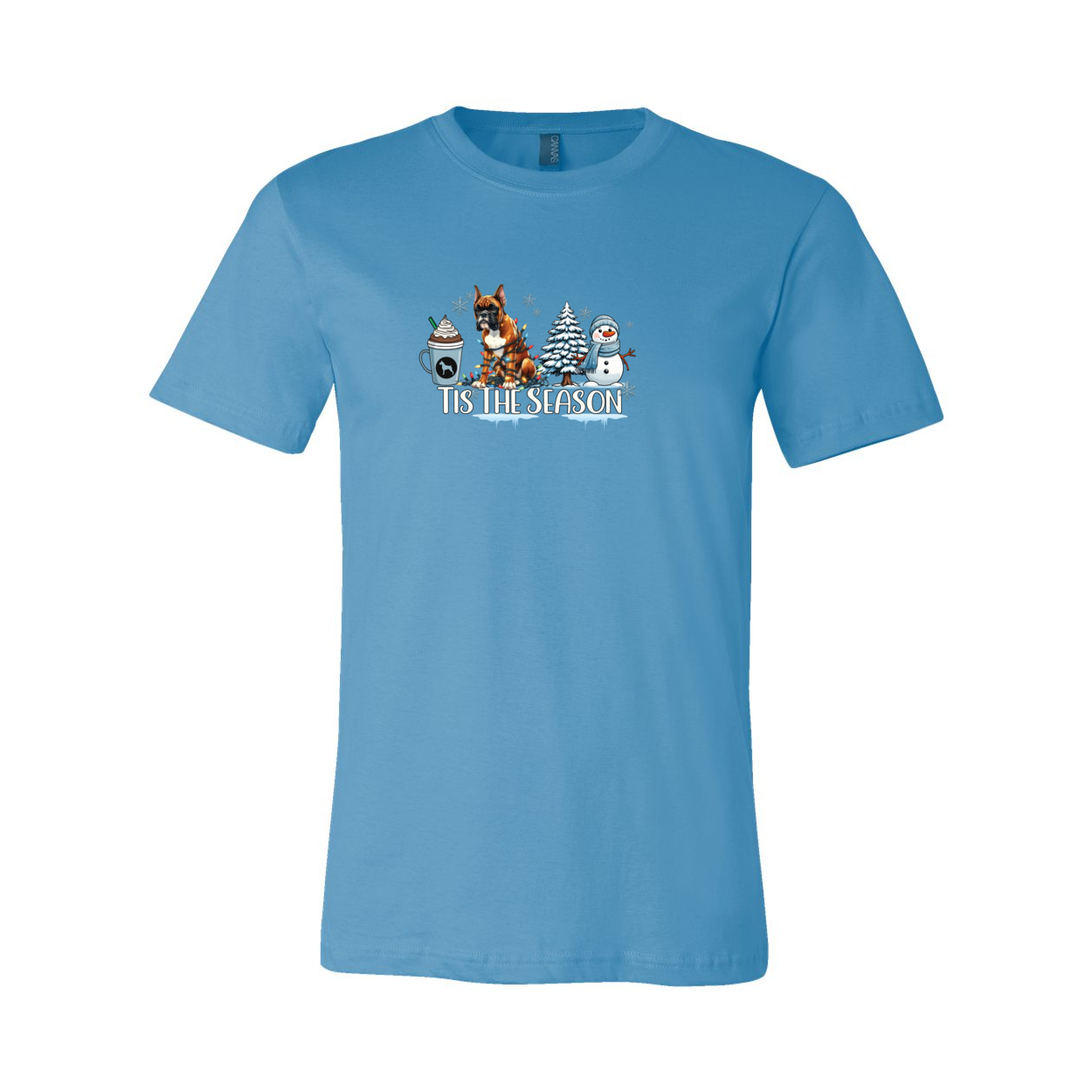 Boxer Tis The Season Winter Unisex Short Sleeve Jersey Tee