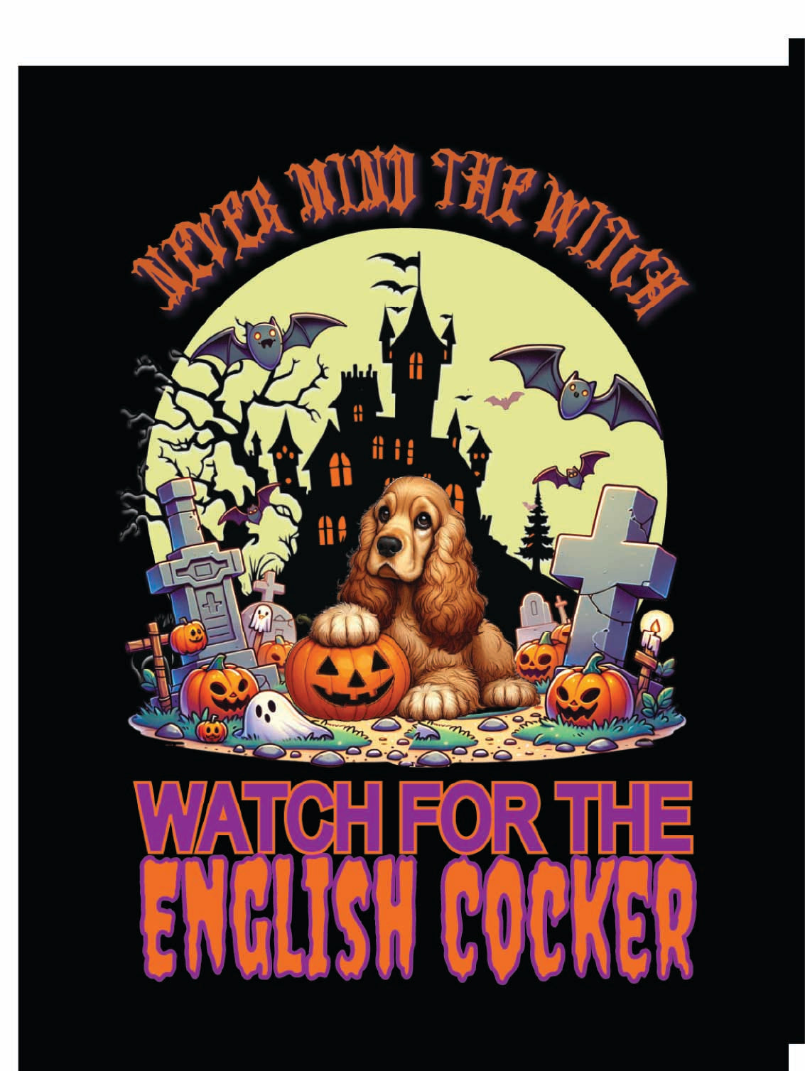 sporting Halloween garden flag