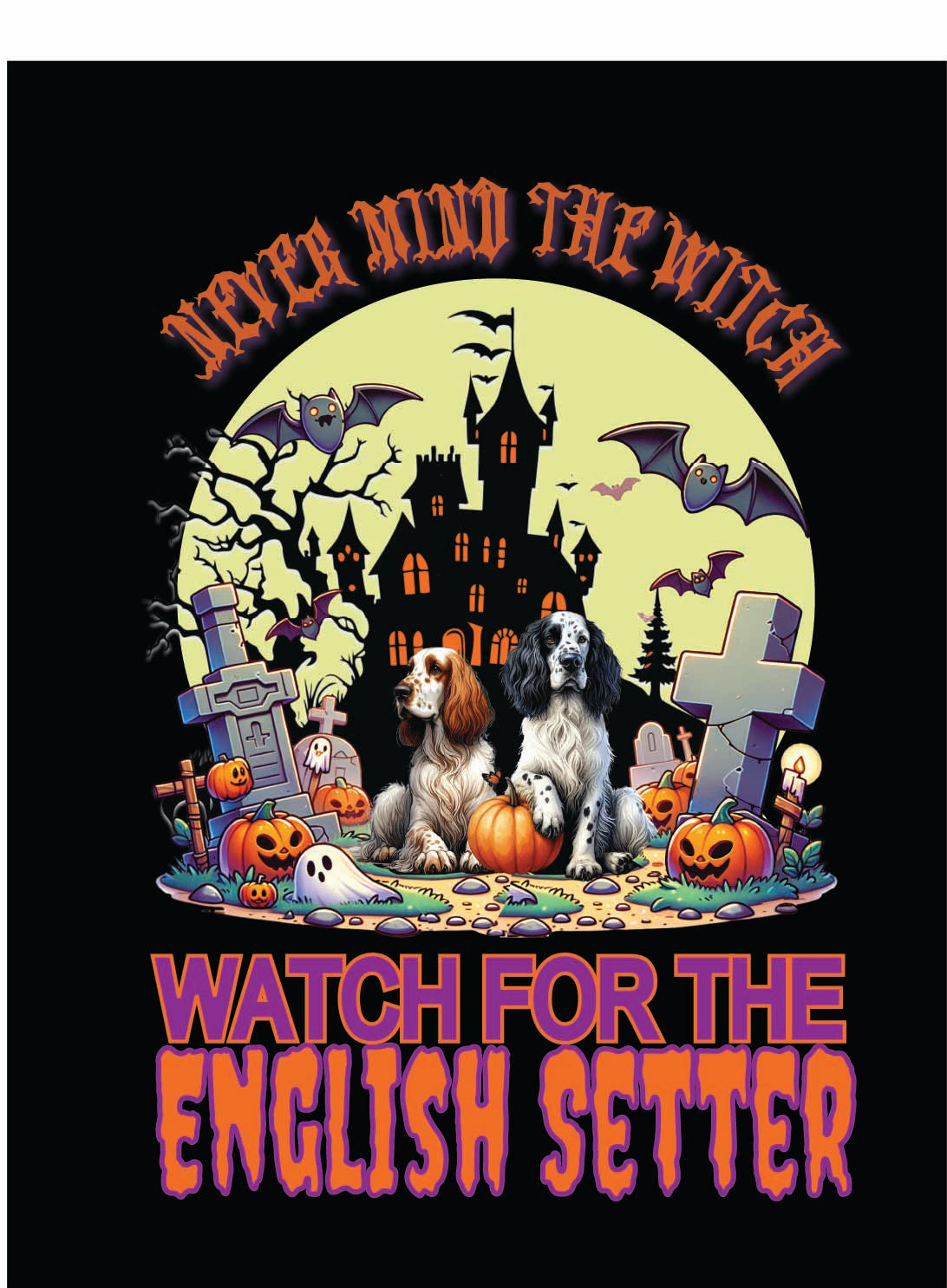 sporting Halloween garden flag