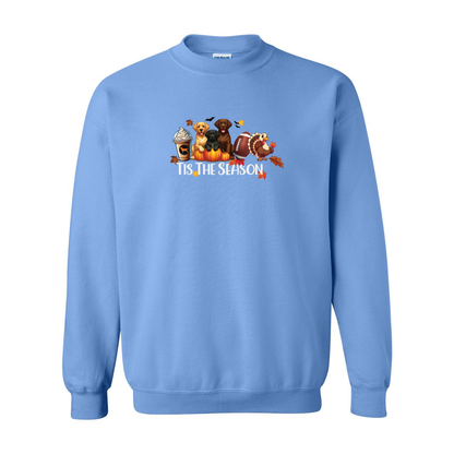 Labrador Tis The Season Fall Heavy Blend Crewneck Sweatshirt