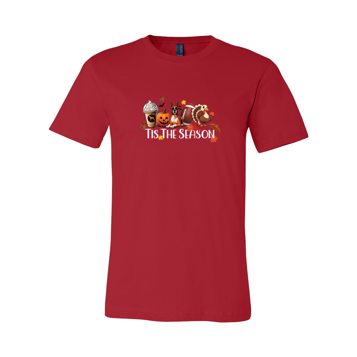 Boxer Tis The Season Turkey Unisex Short Sleeve Jersey Tee