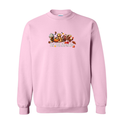 Golden Tis The Season Fall Heavy Blend Crewneck Sweatshirt