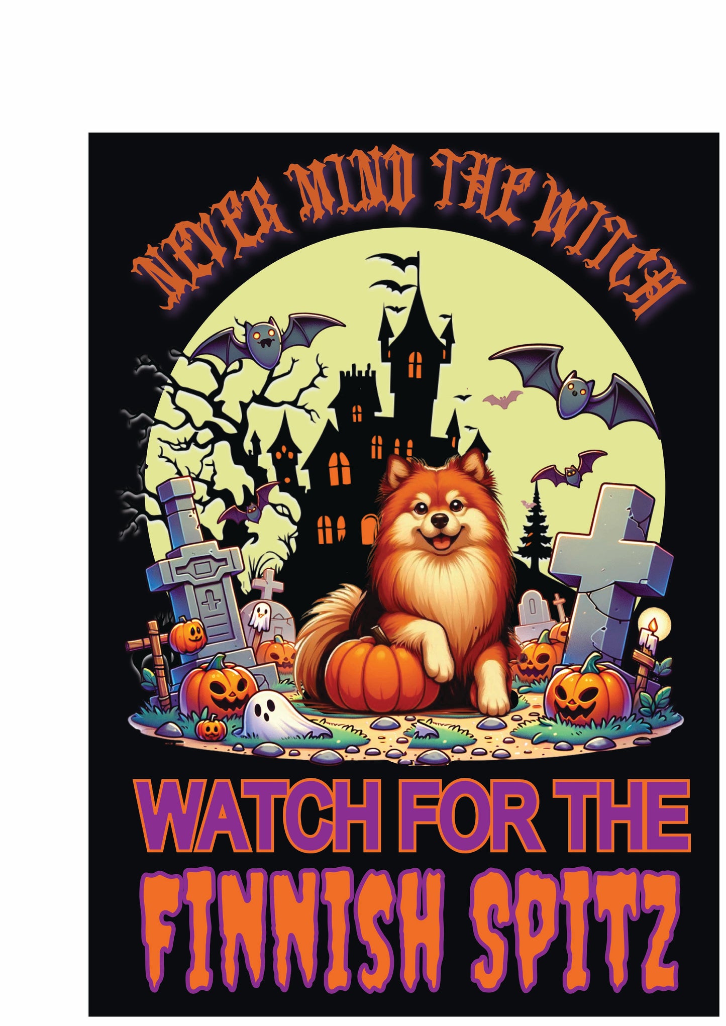 Halloween Non-Sporting Breed Garden Flags