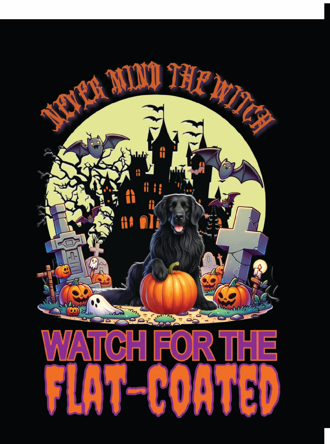 sporting Halloween garden flag