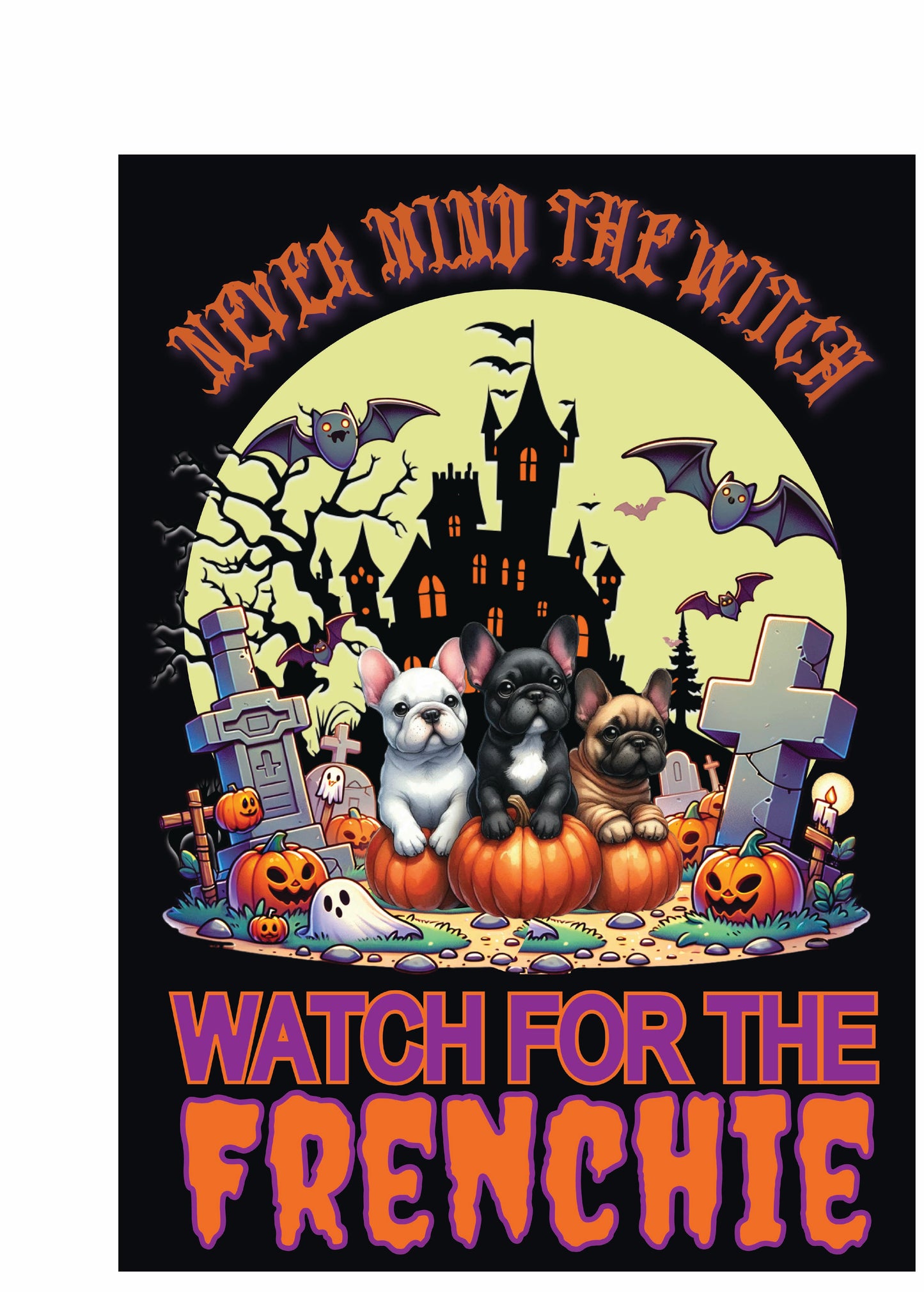 Halloween Non-Sporting Breed Garden Flags
