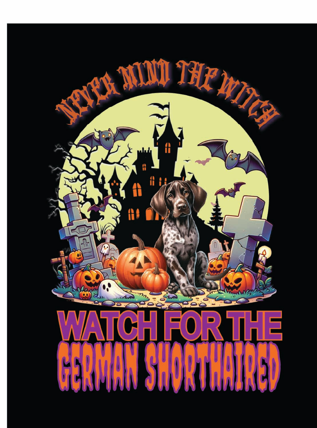 sporting Halloween garden flag