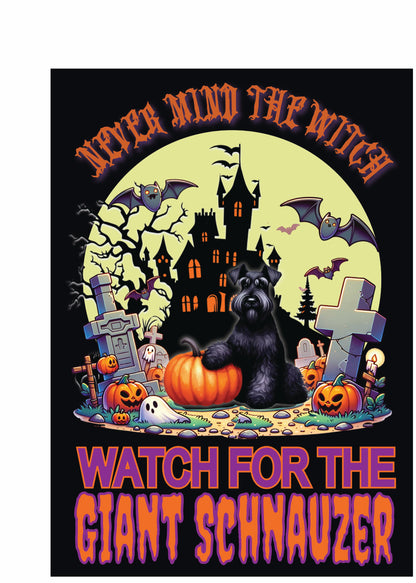 Halloween Working Dog Breeds Garden Flag