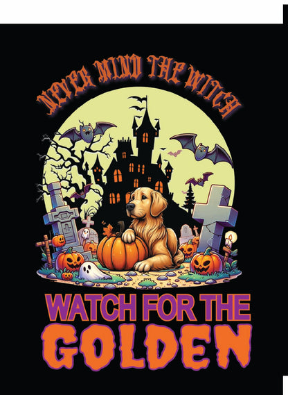 sporting Halloween garden flag