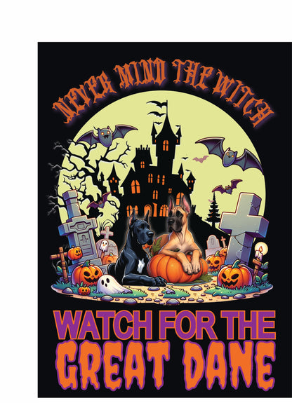 Halloween Working Dog Breeds Garden Flag