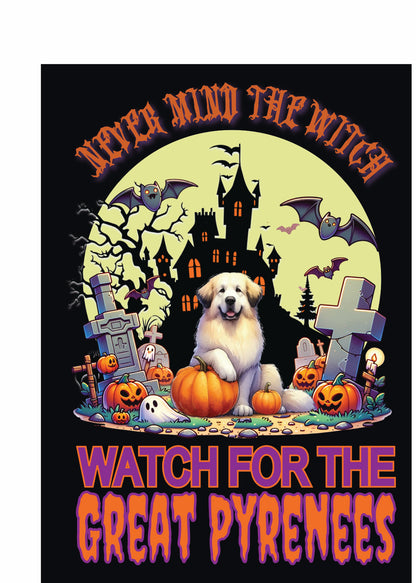 Halloween Working Dog Breeds Garden Flag