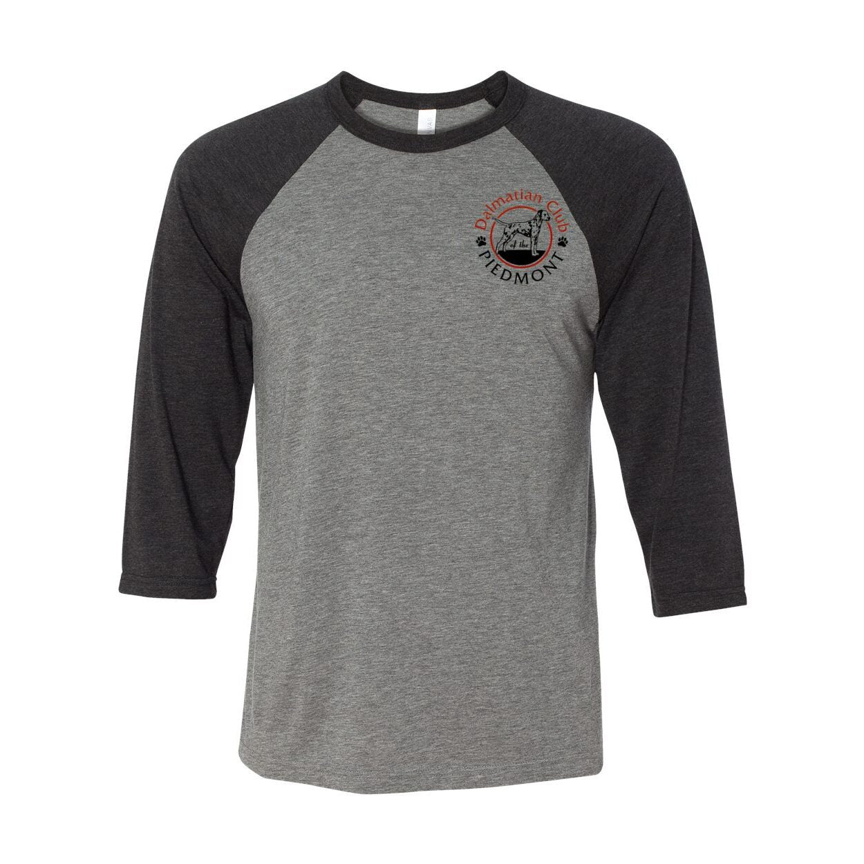 Dal Club Red black Front Back Unisex Three-Quarter Sleeve Baseball T-Shirt