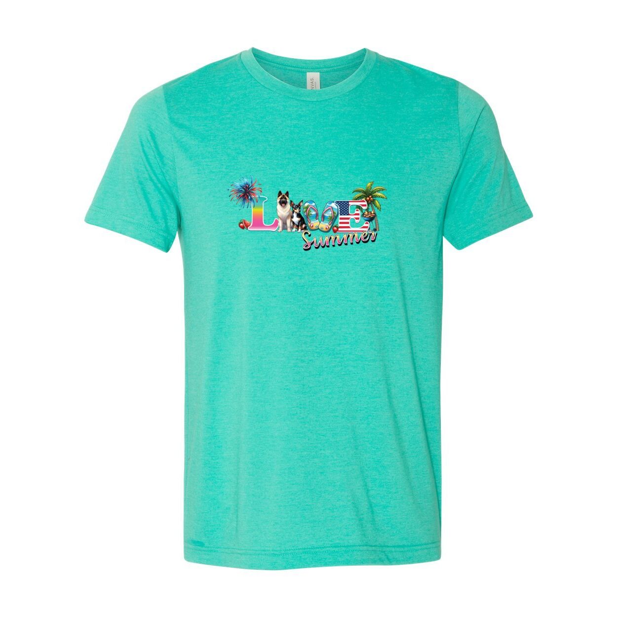 Summer Akita Rat T Unisex Short Sleeve Jersey Tee