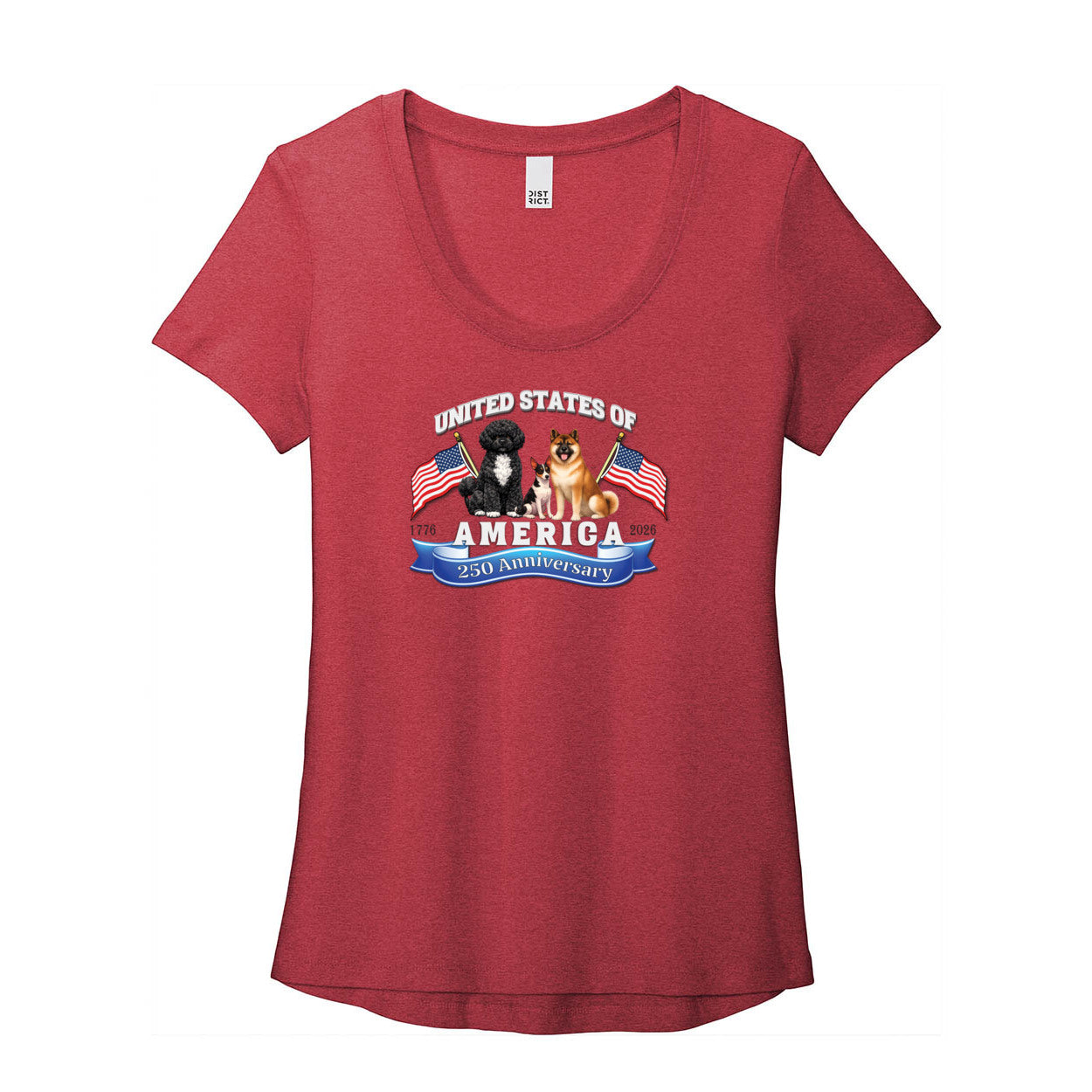Tina 250 DT7501 District ® Women’s Flex Scoop Neck Tee