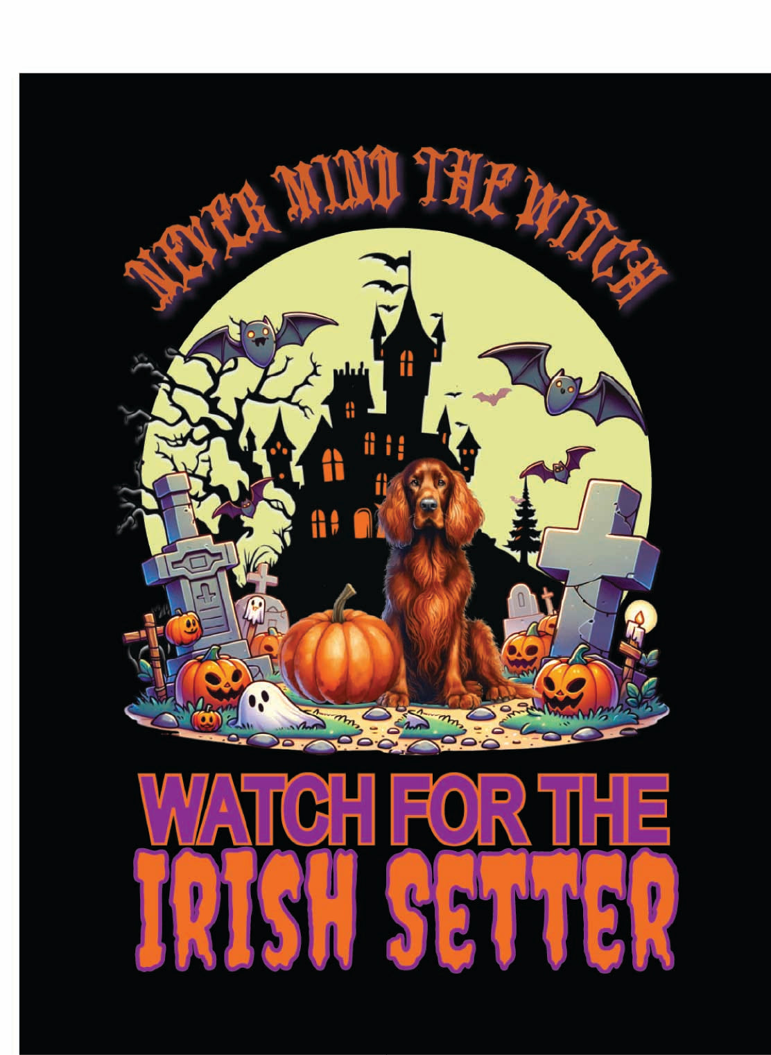 sporting Halloween garden flag