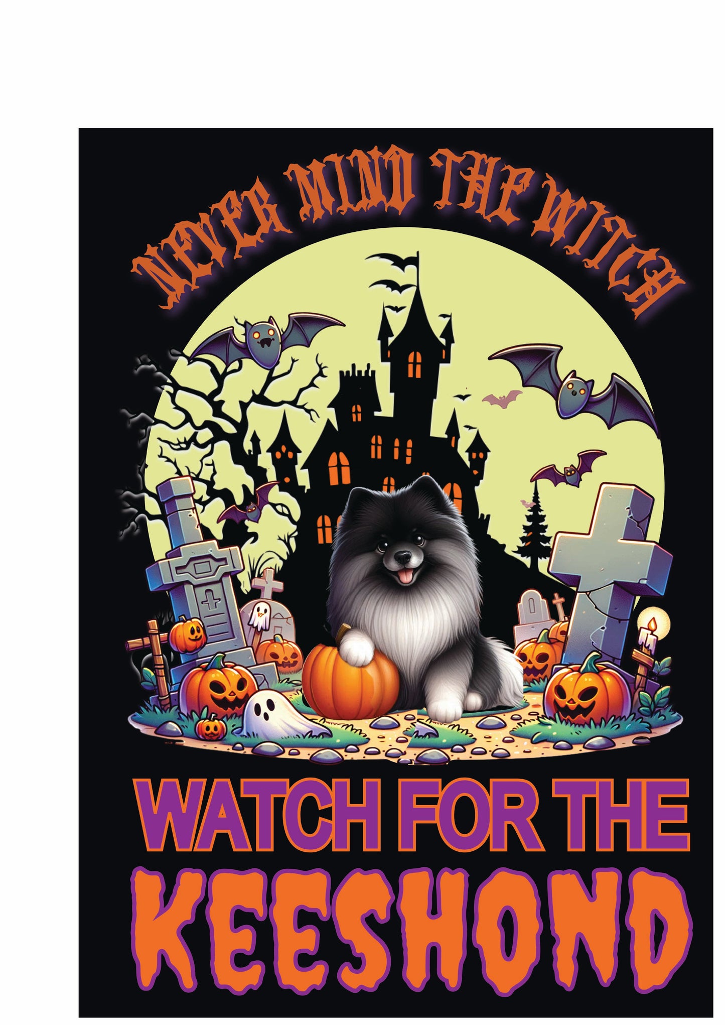 Halloween Non-Sporting Breed Garden Flags - 12 x 18