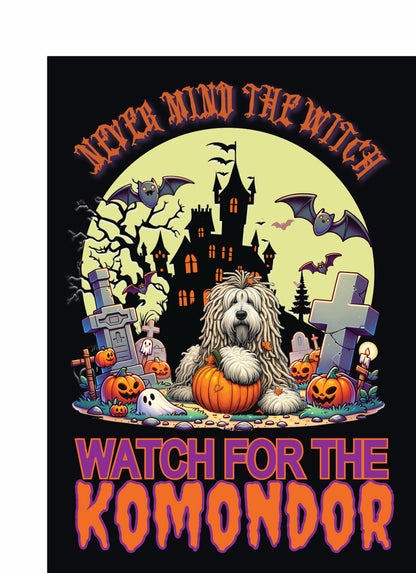 Halloween Working Dog Breeds Garden Flag