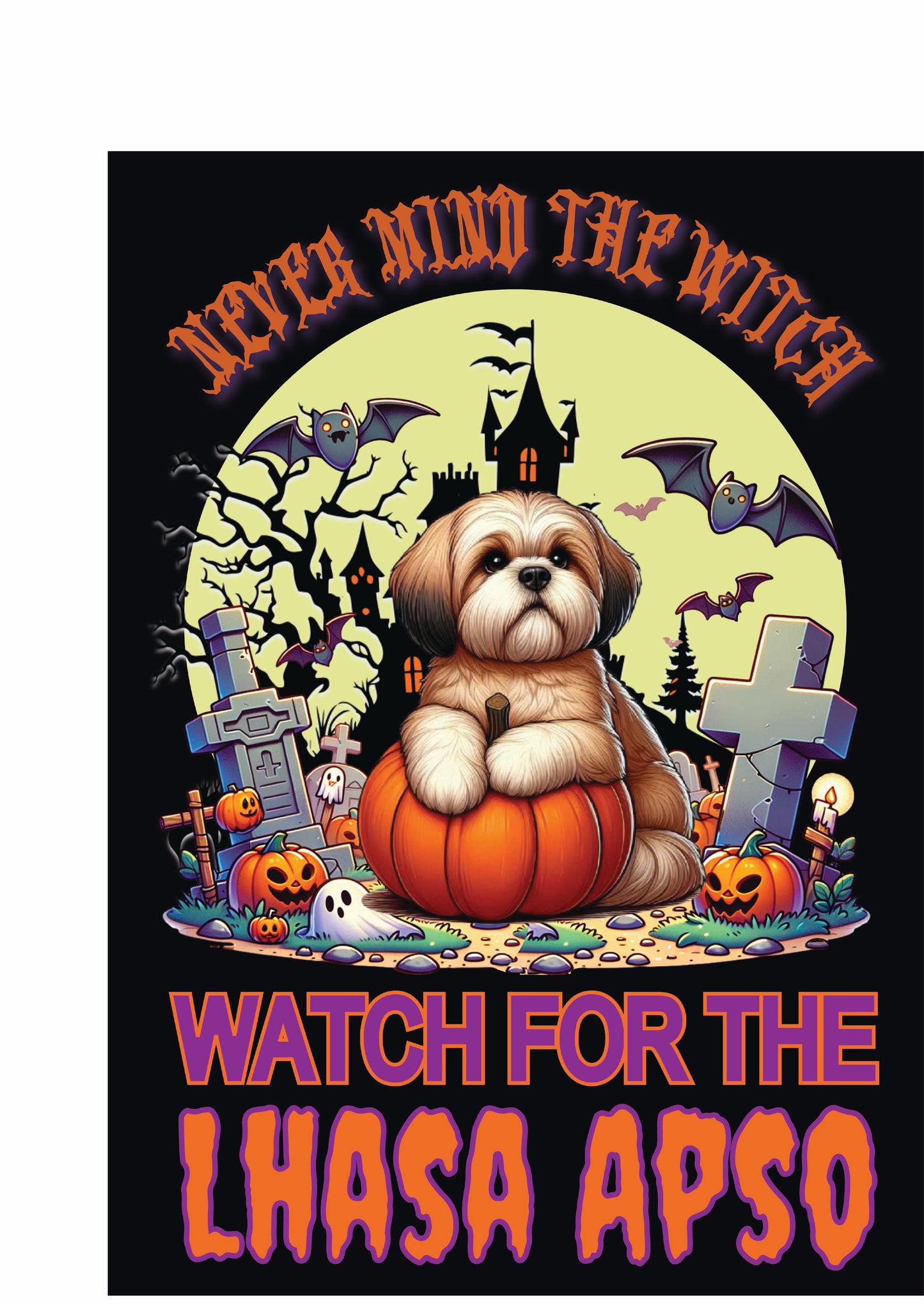 Halloween Non-Sporting Breed Garden Flags