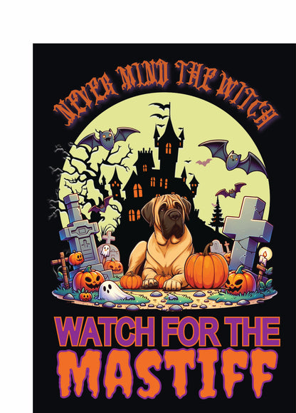 Halloween Working Dog Breeds Garden Flag