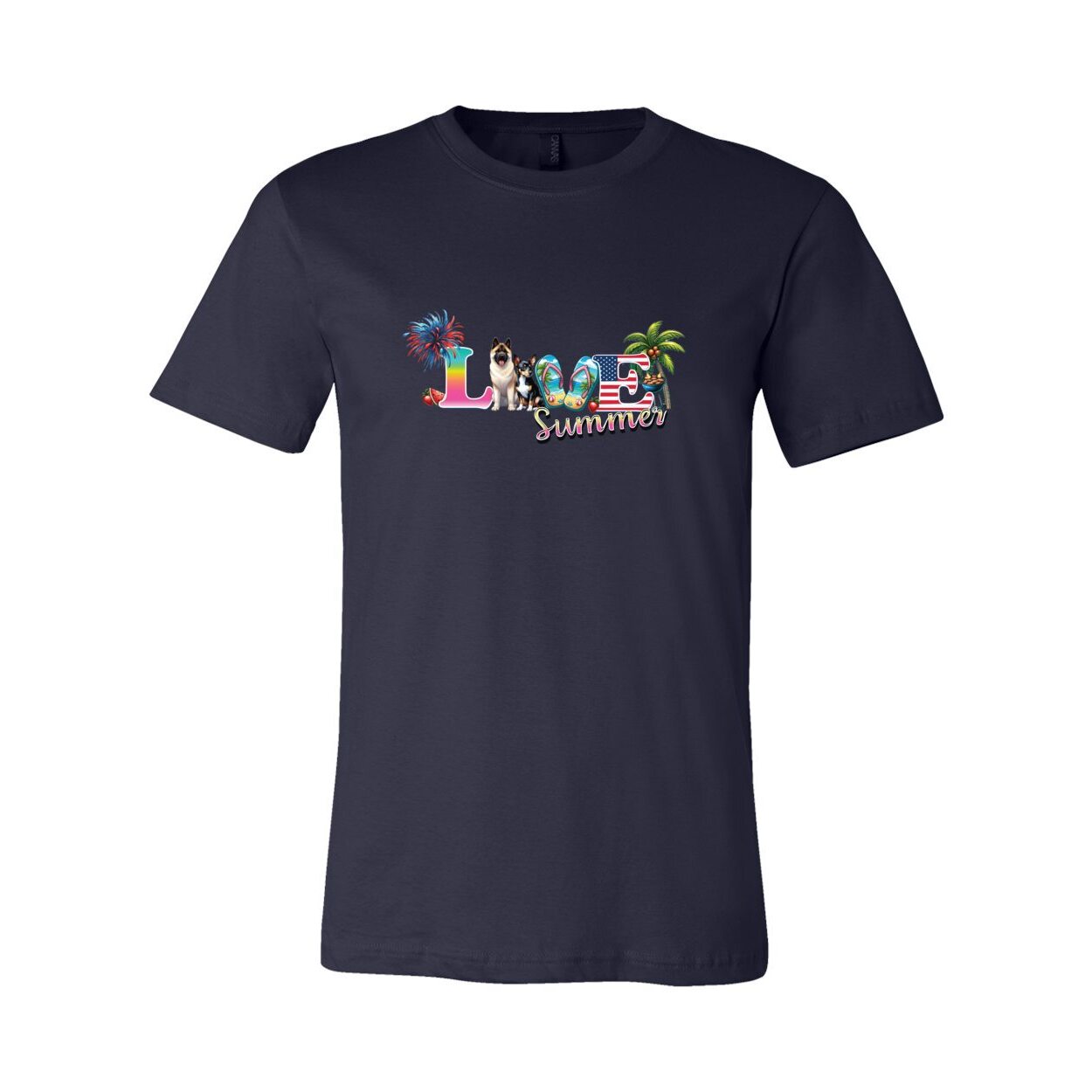 Summer Akita Rat T Unisex Short Sleeve Jersey Tee