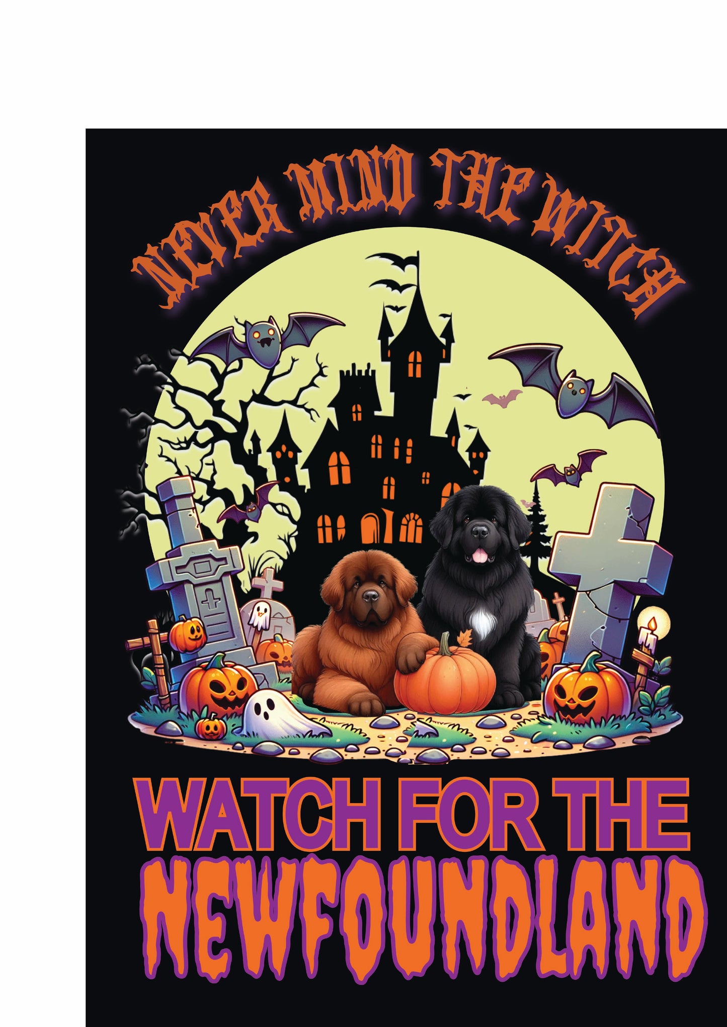 Halloween Working Dog Breeds Garden Flag