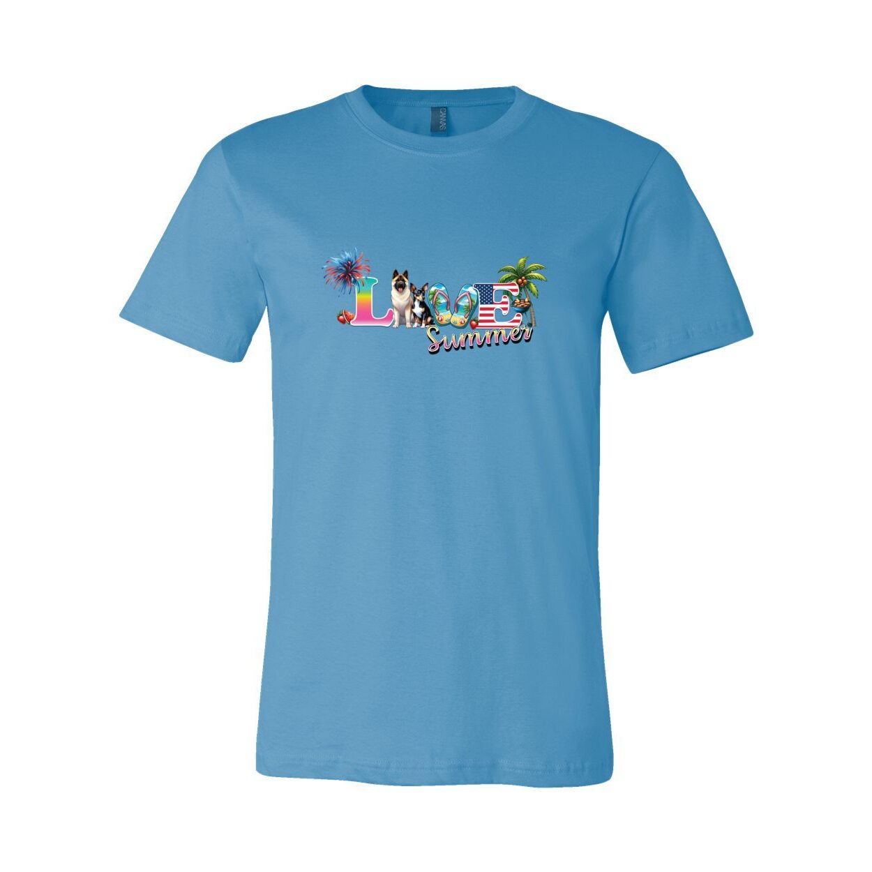 Summer Akita Rat T Unisex Short Sleeve Jersey Tee