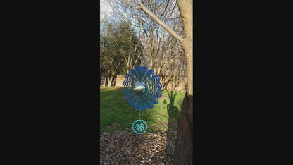 GAZINBALL W/ BIRD Wind Spinner