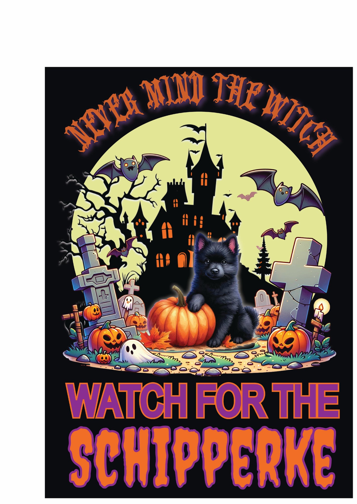 Halloween Non-Sporting Breed Garden Flags