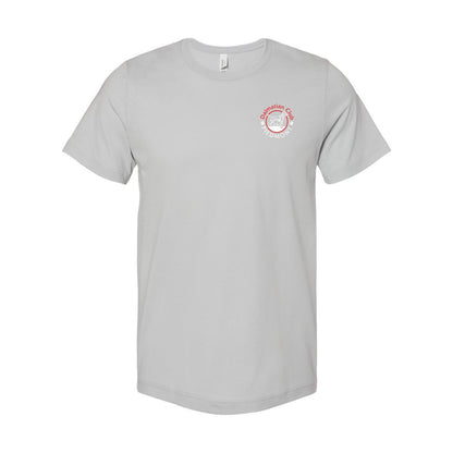 Dal Club Front Back Red White 3001 Unisex Short Sleeve Jersey Tee