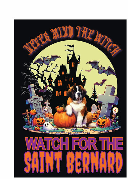 Halloween Working Dog Breeds Garden Flag