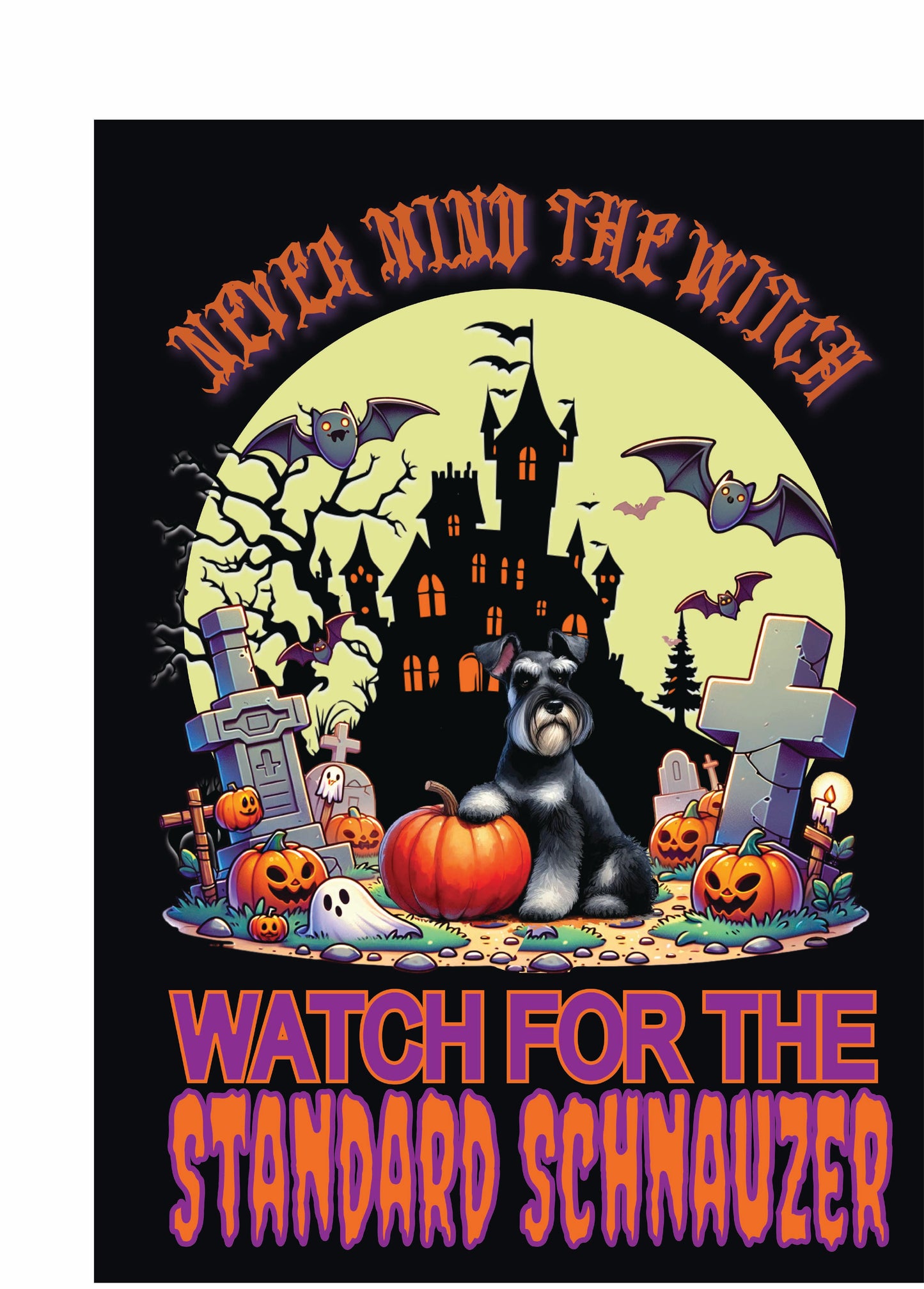 Halloween Working Dog Breeds Garden Flag