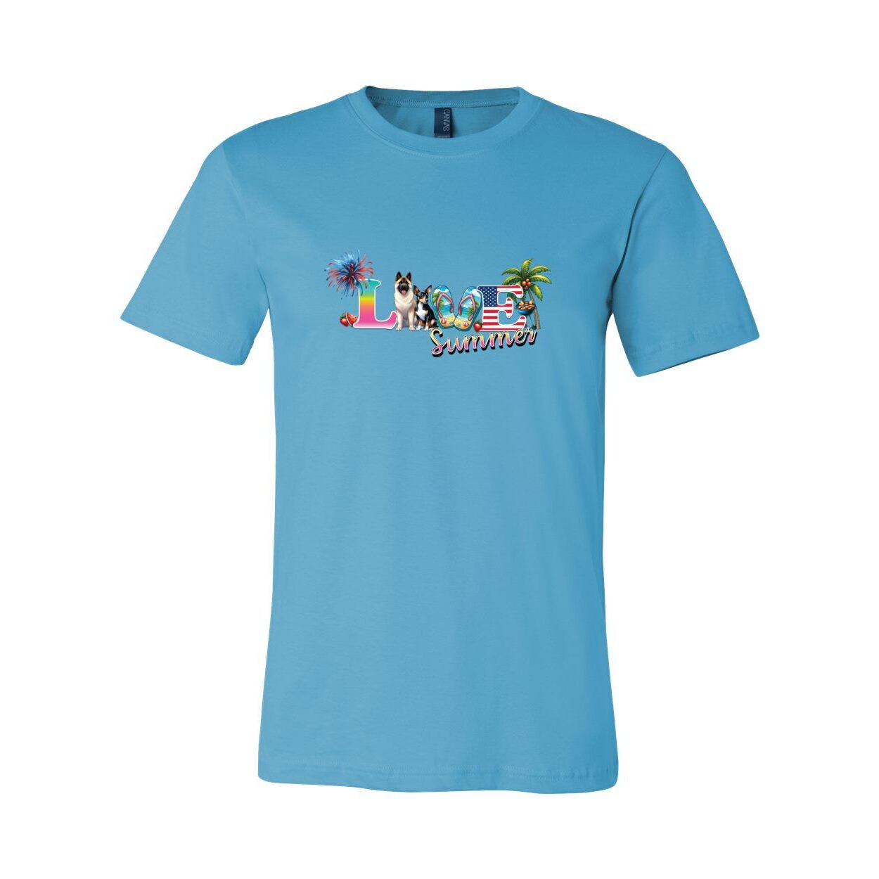 Summer Akita Rat T Unisex Short Sleeve Jersey Tee