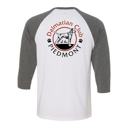 Dal Club Red black Front Back Unisex Three-Quarter Sleeve Baseball T-Shirt