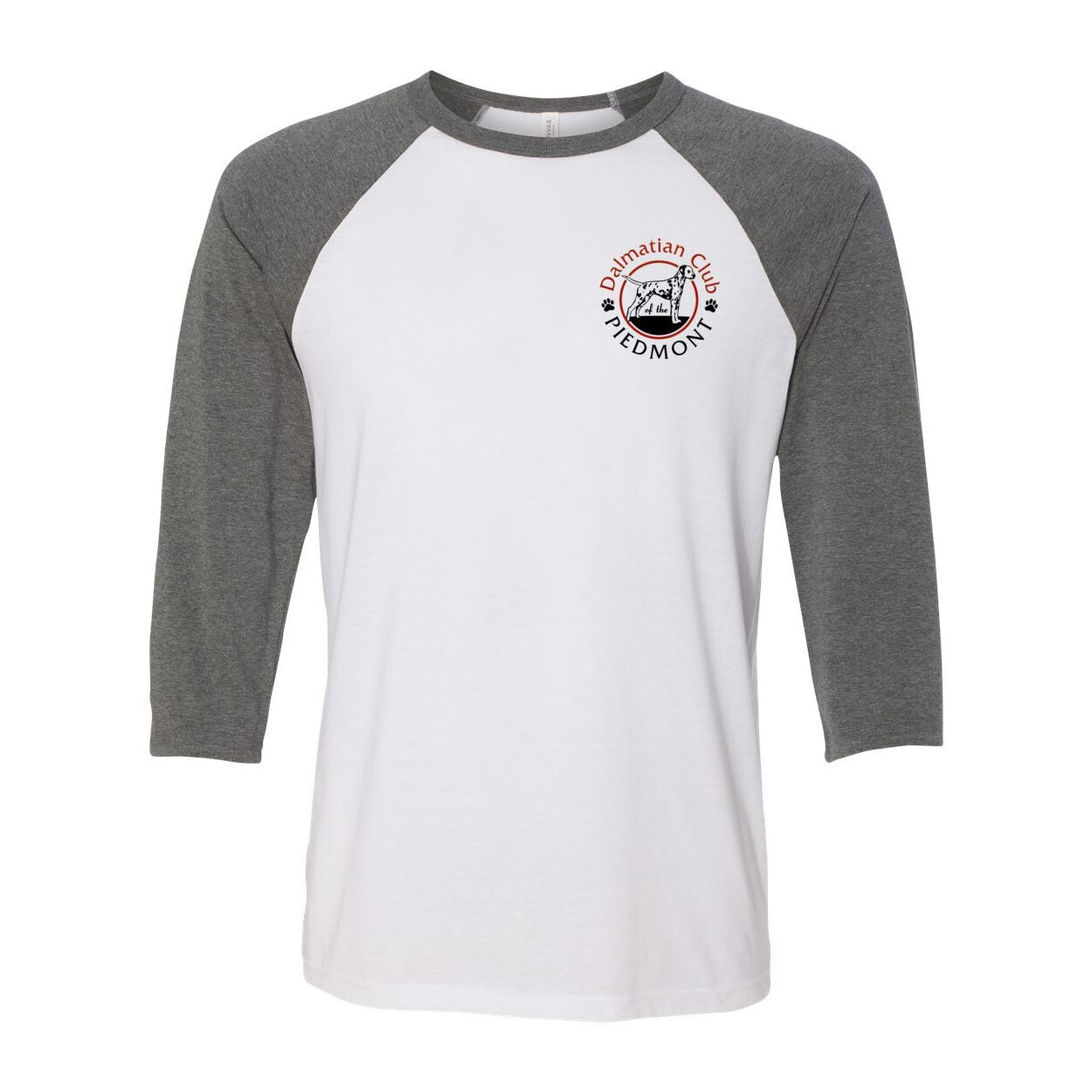 Dal Club Red black Front Back Unisex Three-Quarter Sleeve Baseball T-Shirt