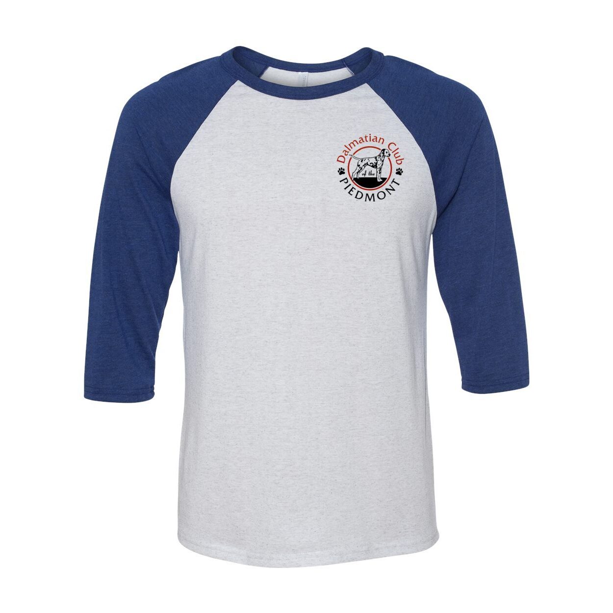Dal Club Red black Front Back Unisex Three-Quarter Sleeve Baseball T-Shirt