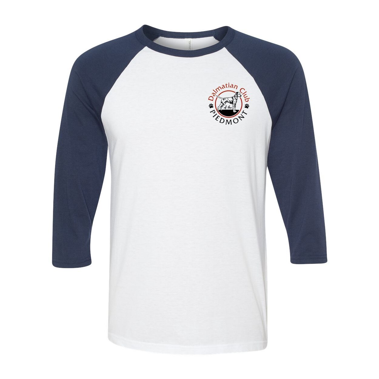 Dal Club Red black Front Back Unisex Three-Quarter Sleeve Baseball T-Shirt