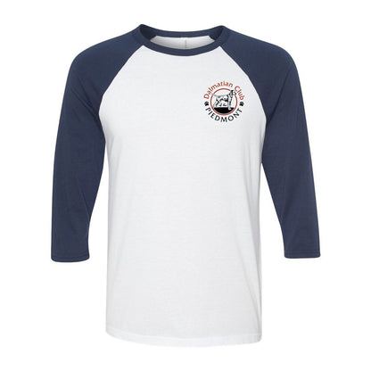 Dal Club Red black Front Back Unisex Three-Quarter Sleeve Baseball T-Shirt