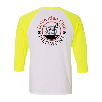 Dal Club Red black Front Back Unisex Three-Quarter Sleeve Baseball T-Shirt