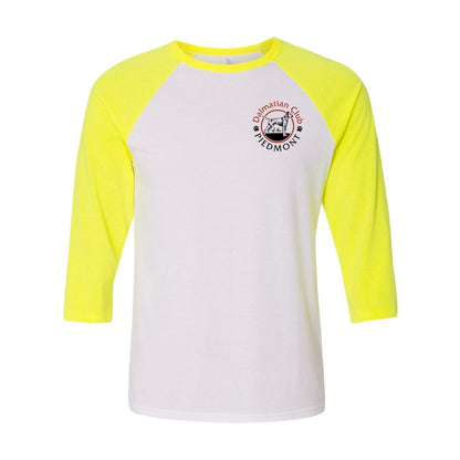 Dal Club Red black Front Back Unisex Three-Quarter Sleeve Baseball T-Shirt