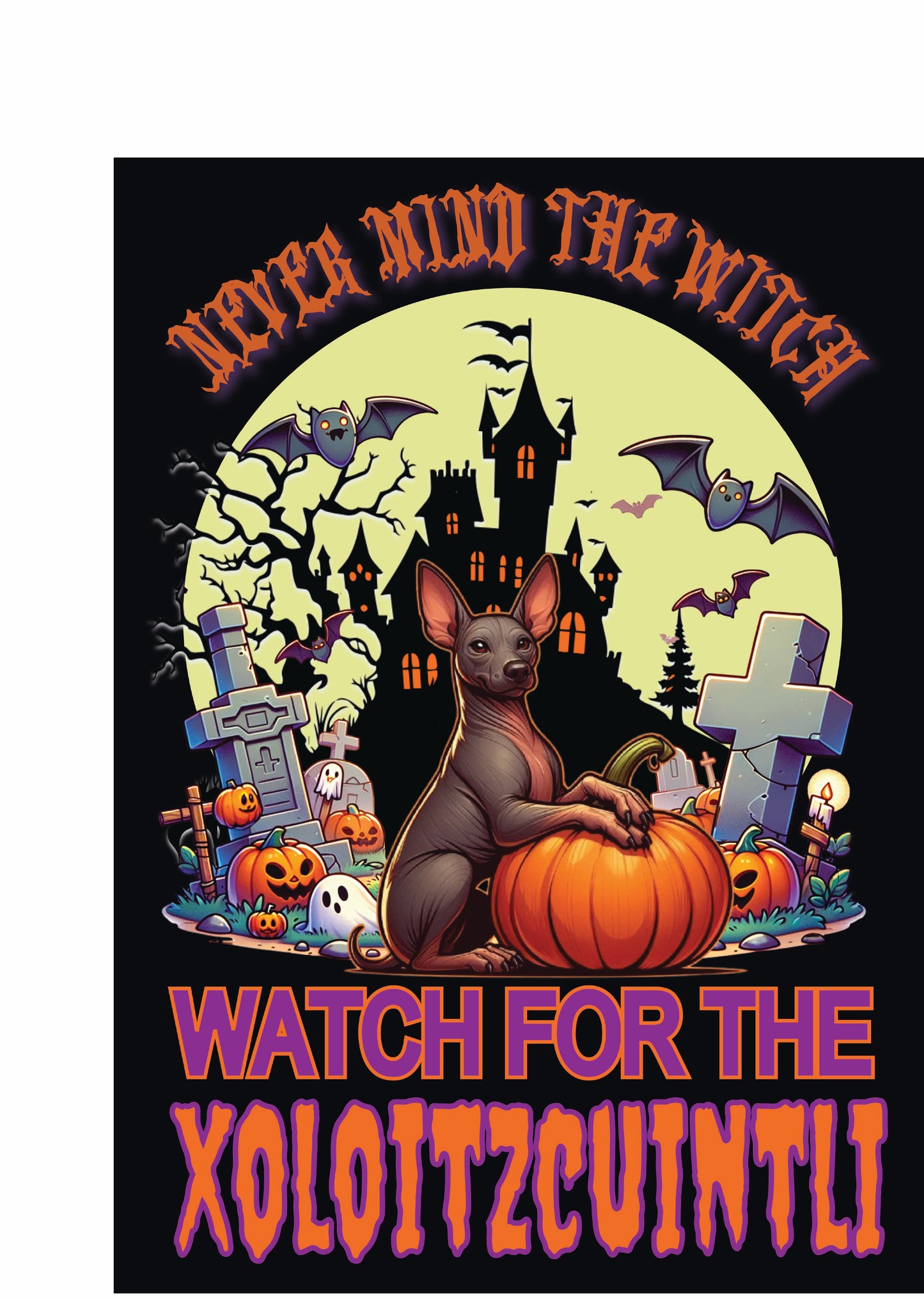 Halloween Non-Sporting Breed Garden Flags