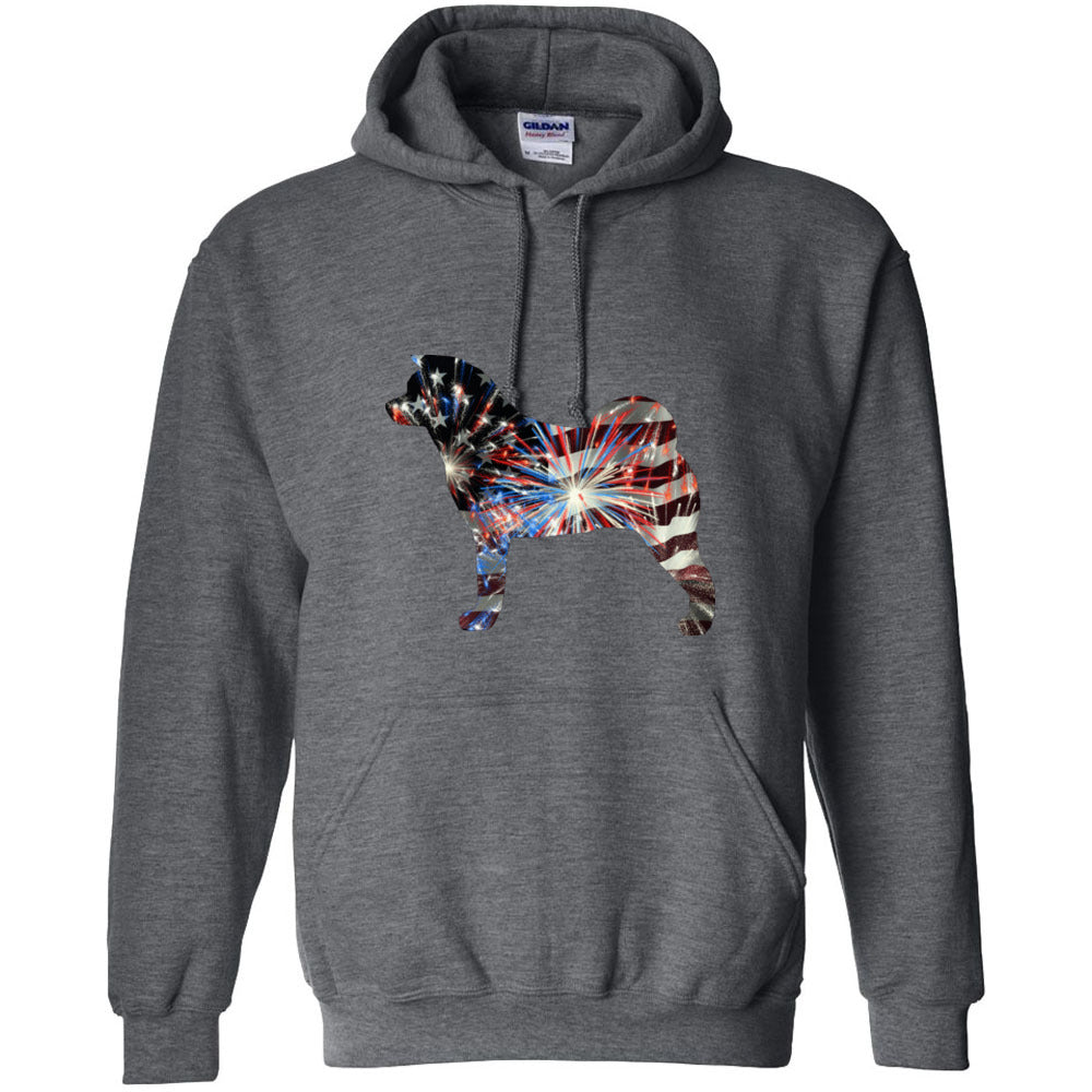 Patriotic Akita Gildan Unisex Heavy Blend Hooded Sweatshirt