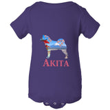 Akita Scene Rabbit Skins Infant Fine Jersey Bodysuit