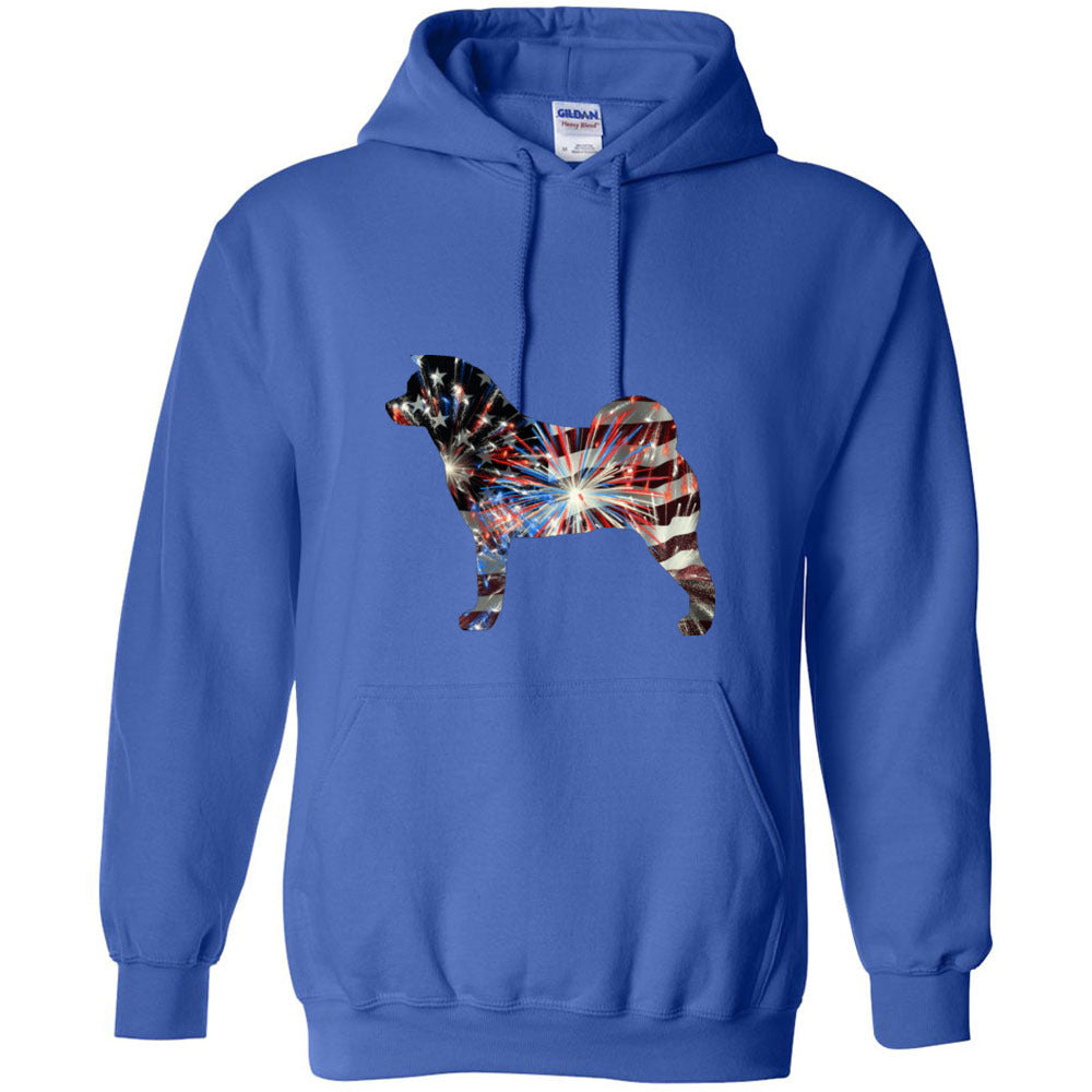 Patriotic Akita Gildan Unisex Heavy Blend Hooded Sweatshirt