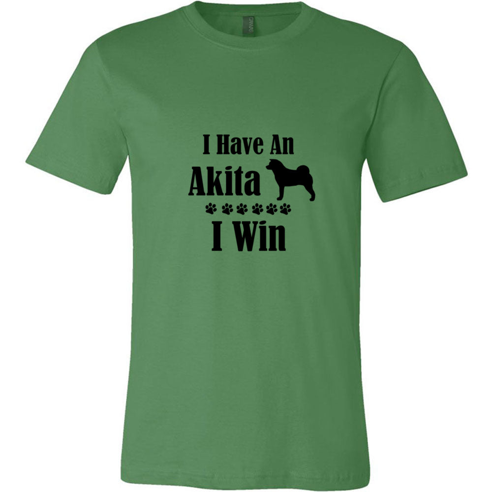 Have Akita I Win Unisex Short Sleeve Jersey Tee