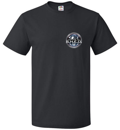 Kira SHED front and back logo with phone - WagALotBowWow